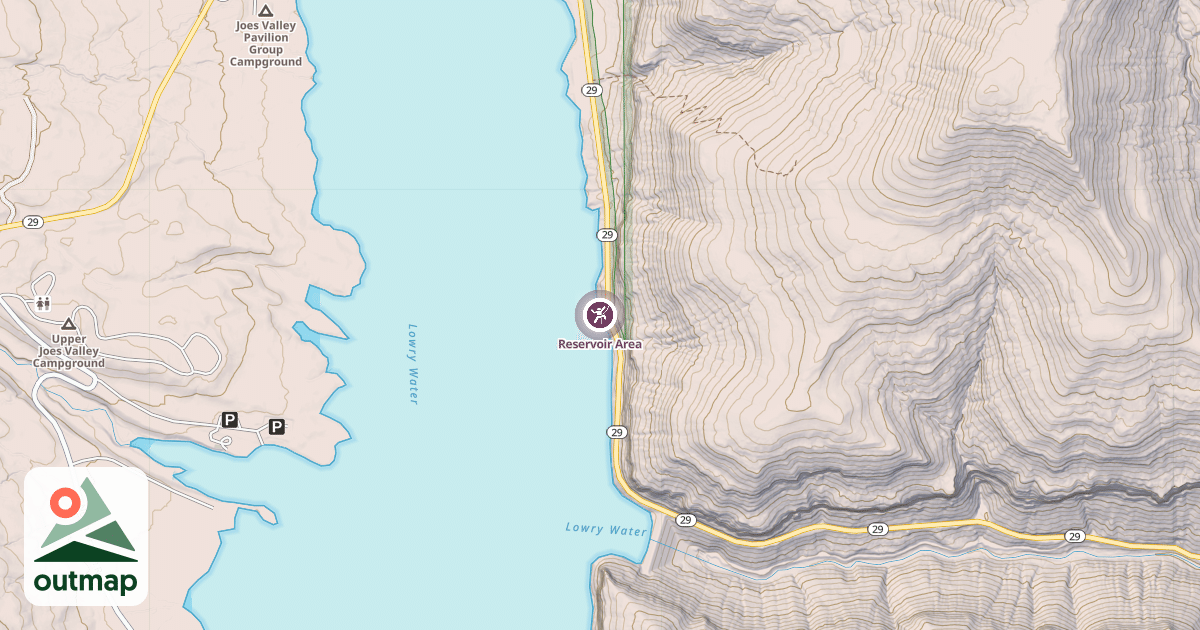 Map of Reservoir Area