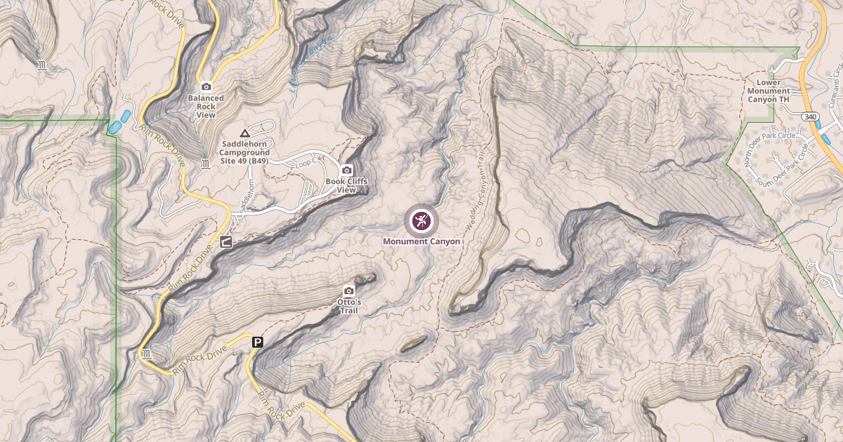 Map preview of Monument Canyon