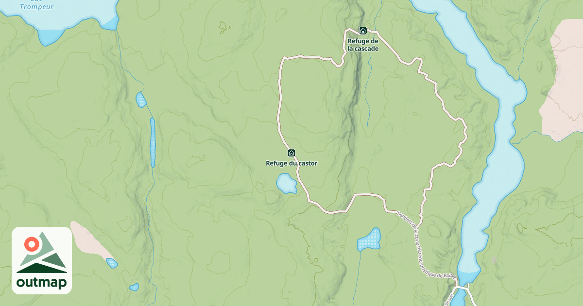 Map of Refuge du castor