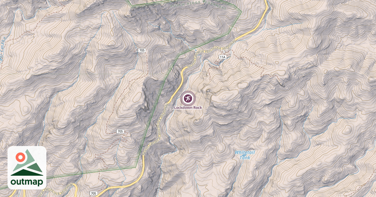 Map of Lockdown Rock