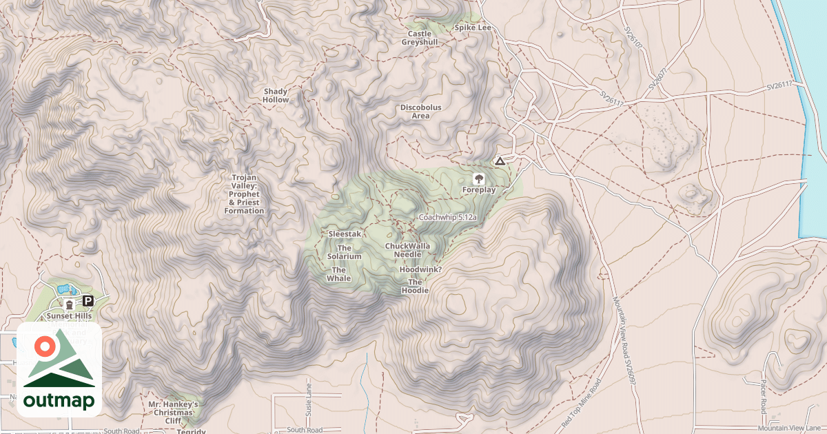 Map of Coachwhip