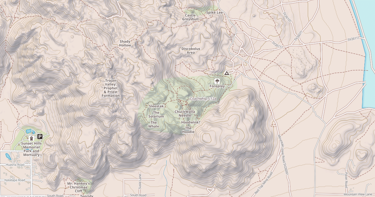 Map preview of Coachwhip