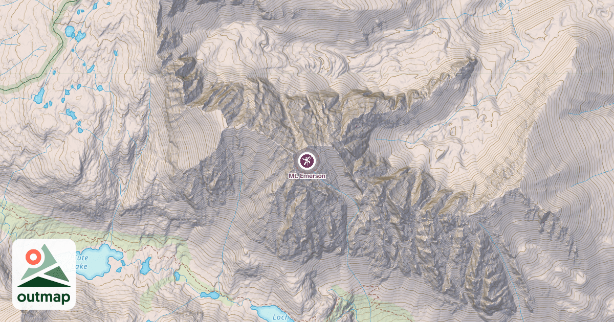 Map of Mt. Emerson