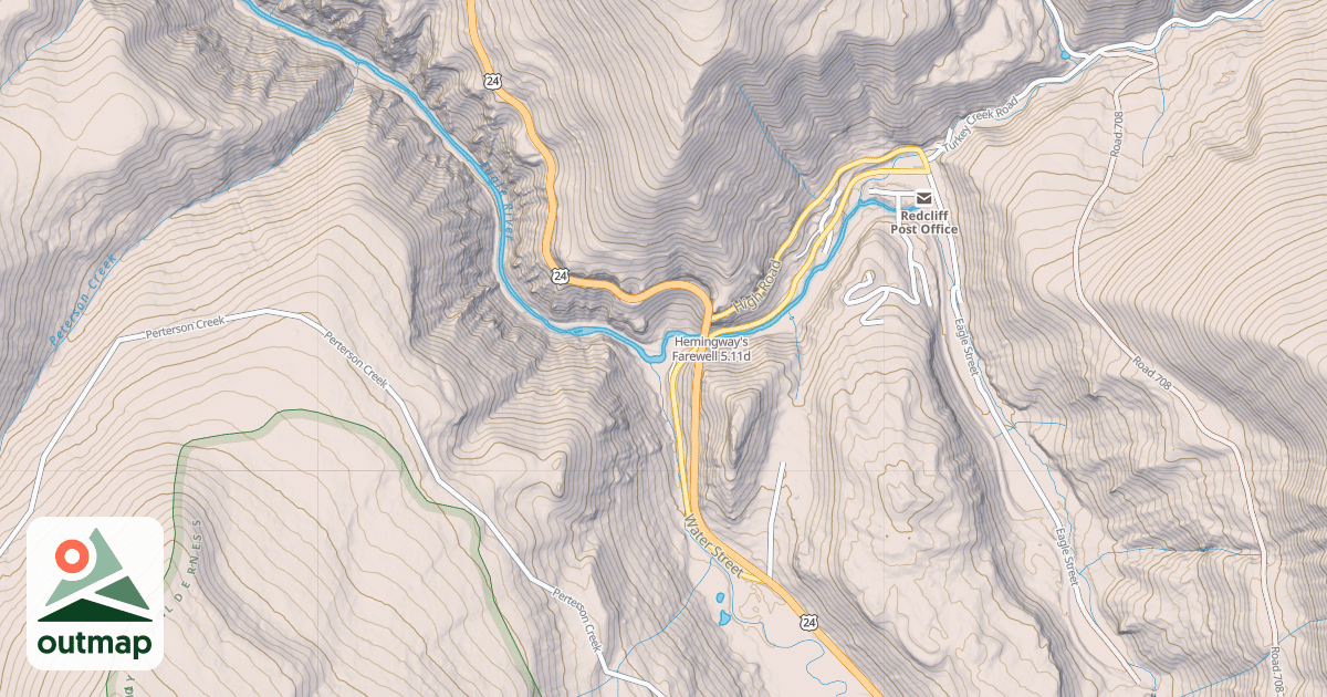 Map of Hemingway's Farewell