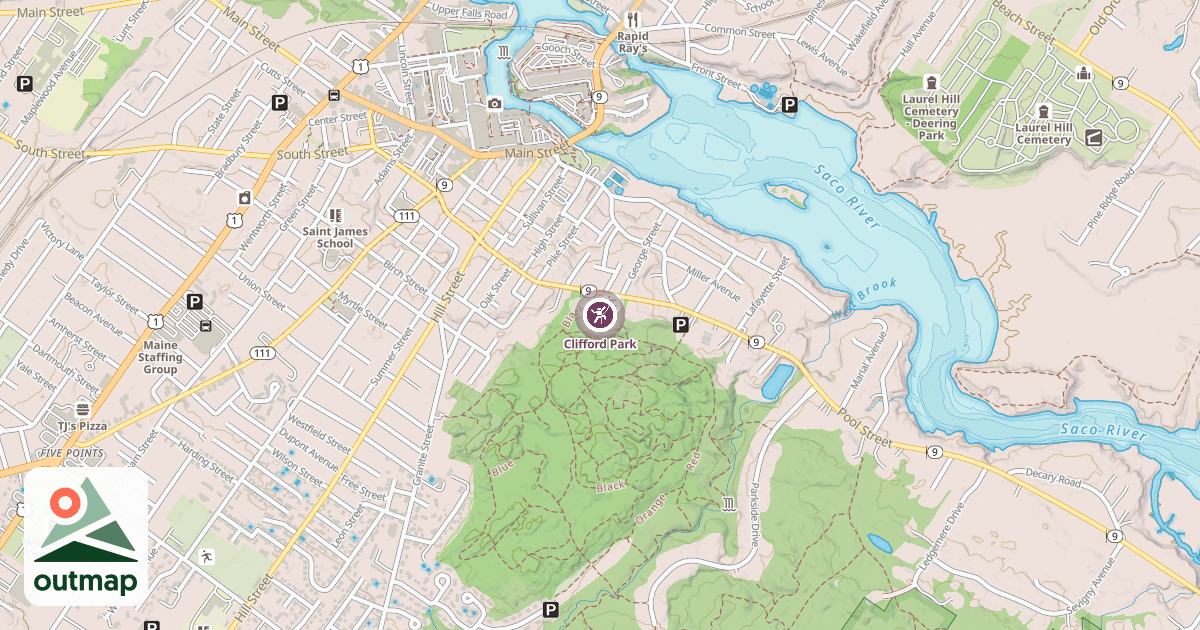 Map of Clifford Park