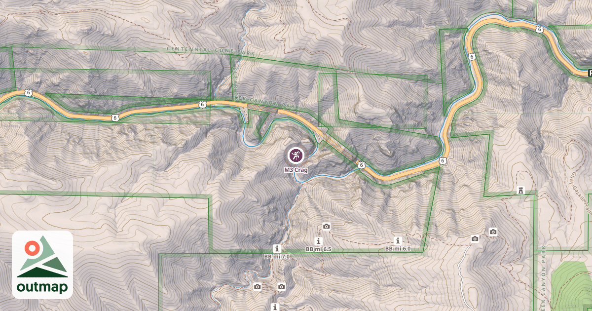 Map of M3 Crag