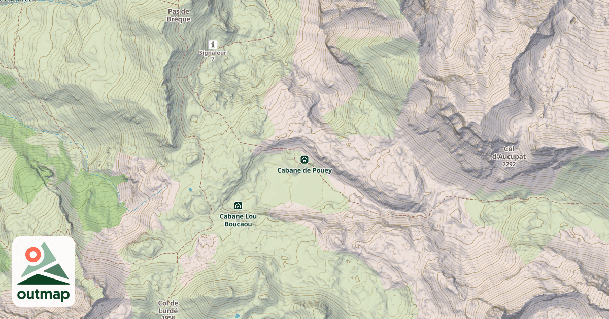 Map of Cabane de Pouey