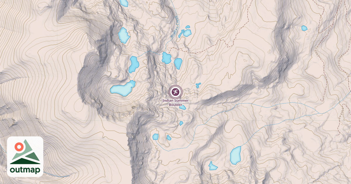 Map of Indian Summer Boulder