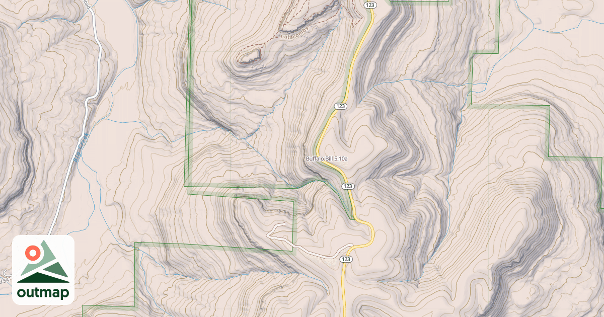 Map of Buffalo Bill