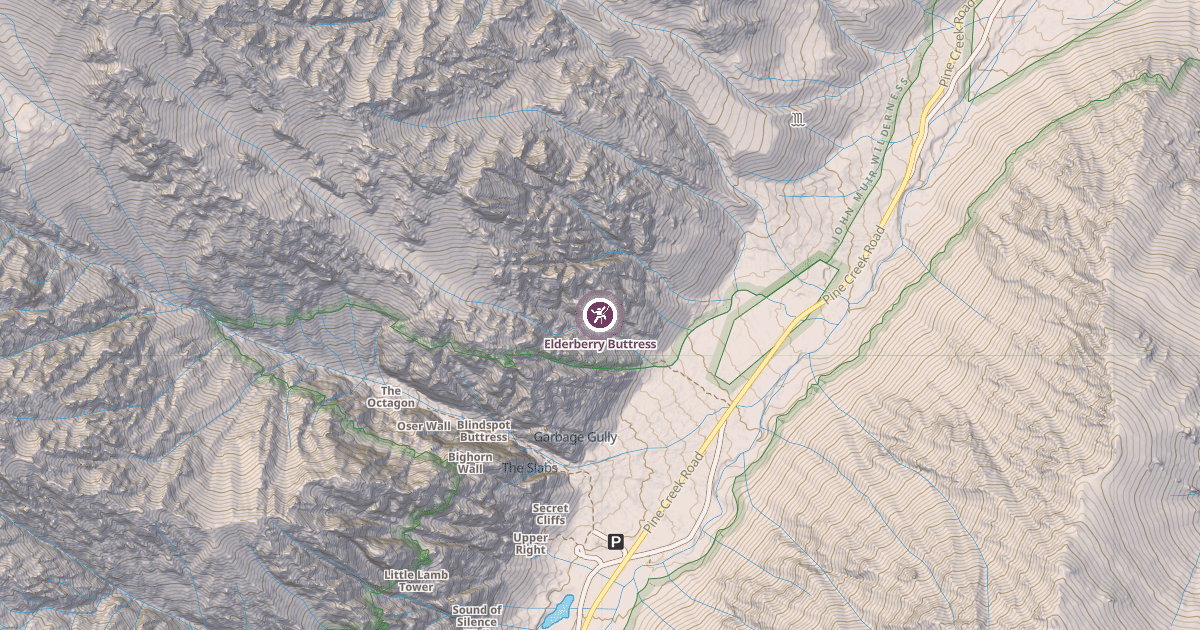 Map preview of Elderberry Buttress