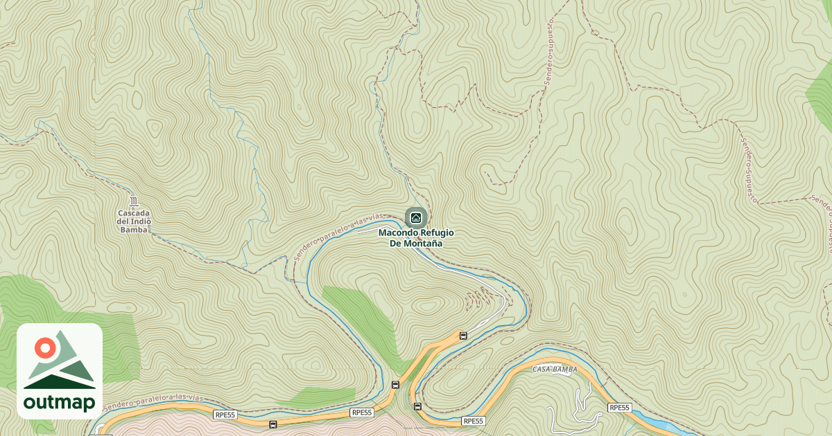 Map of Macondo Refugio De Montaña