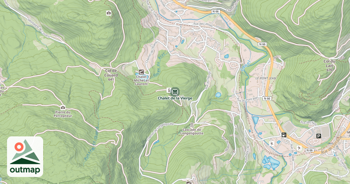 Map of Chalet de la Vierge
