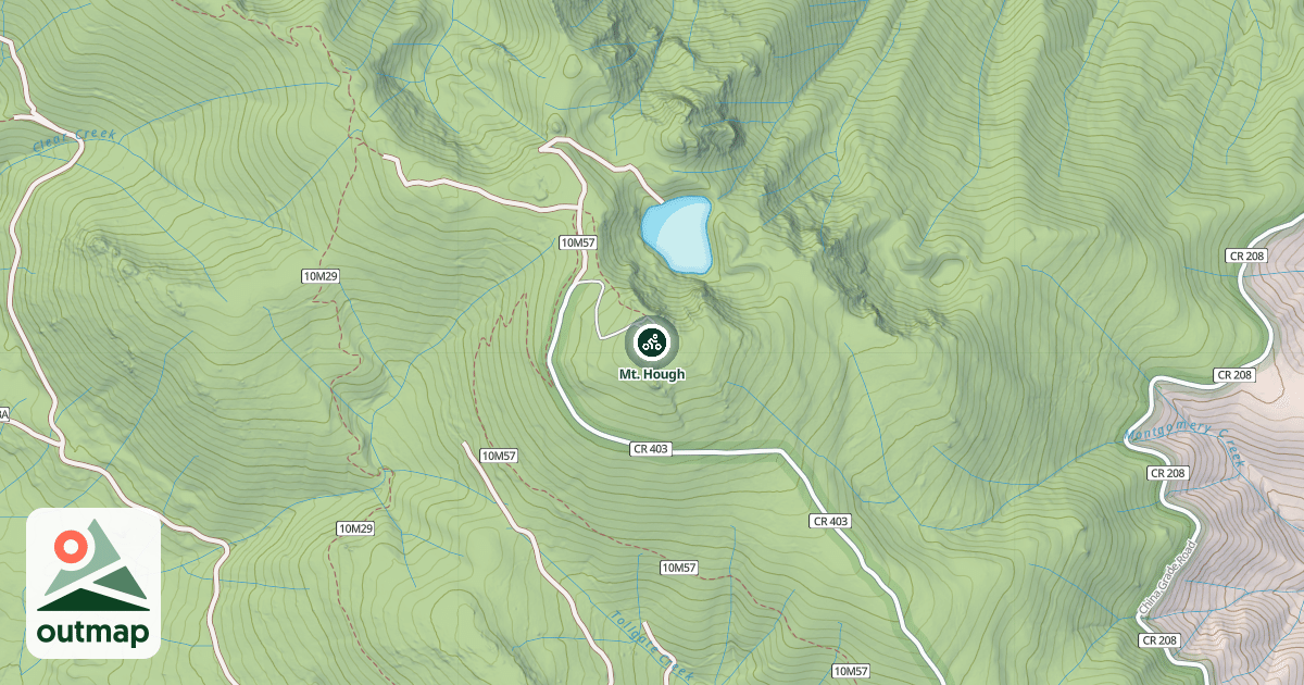 Map of Mt. Hough