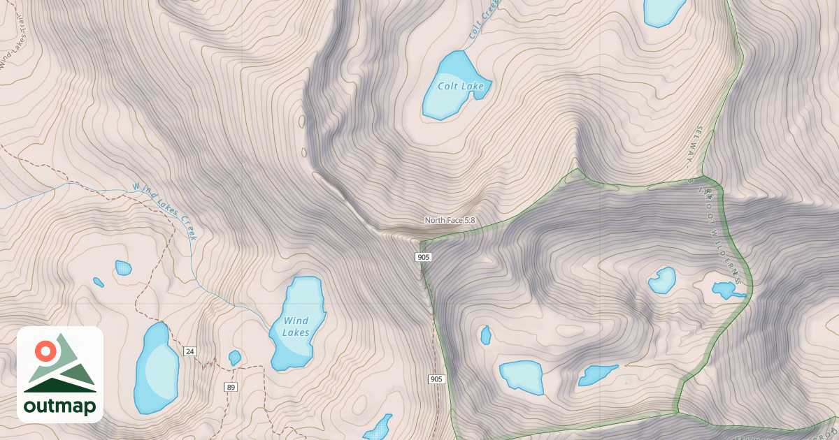 Map of North Face