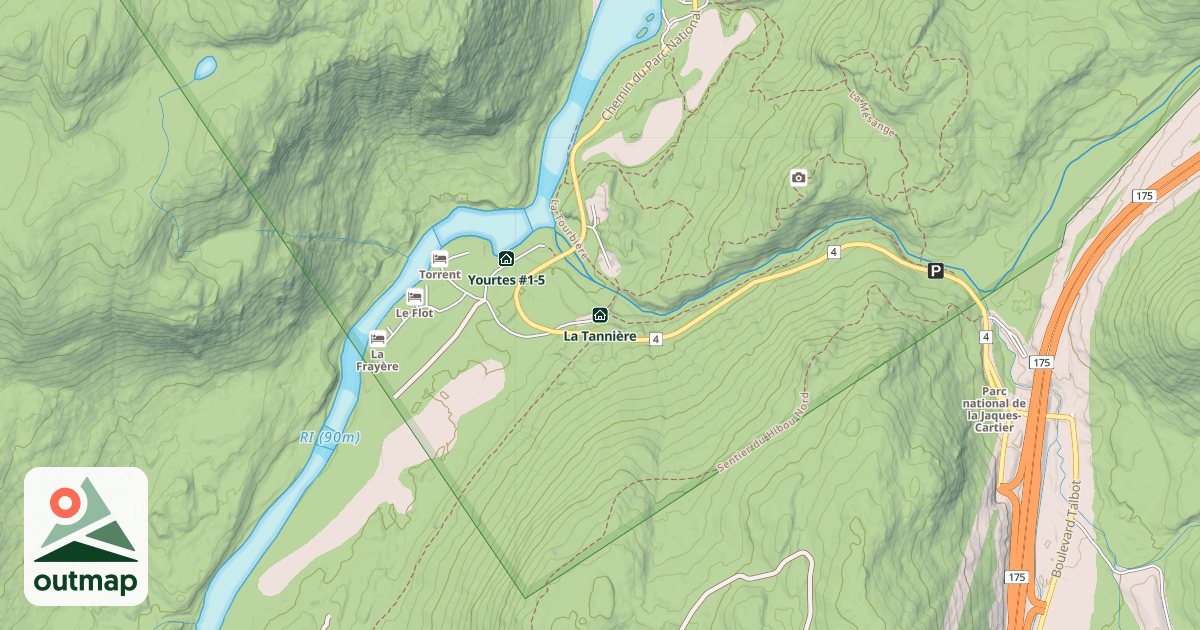 Map of La Tannière