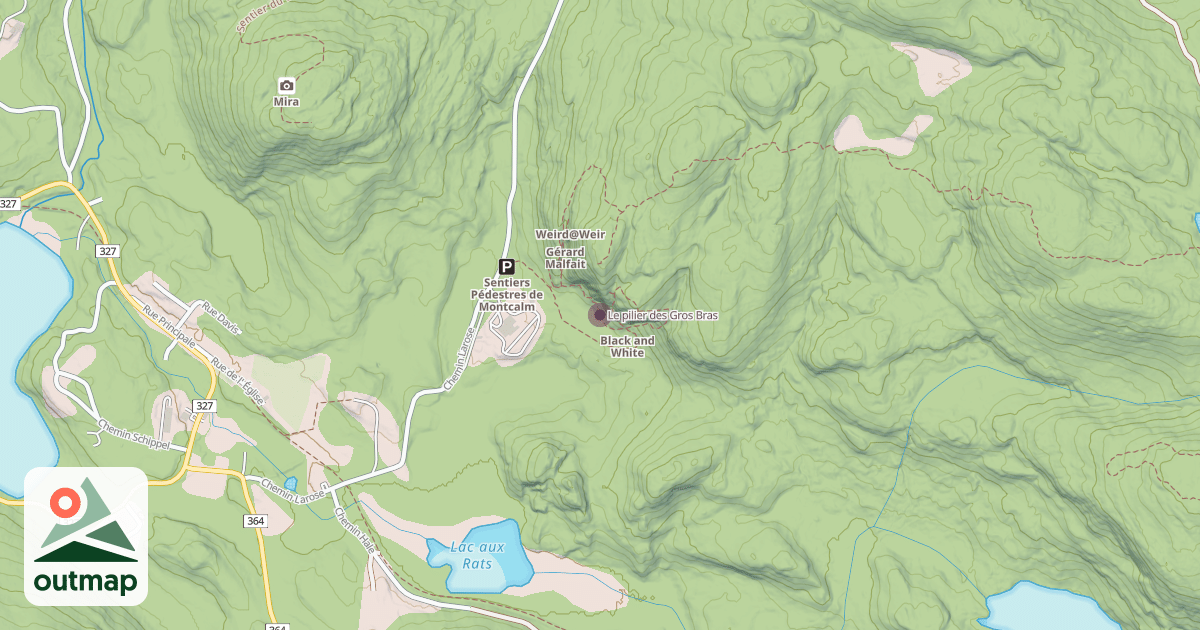 Map of Le pilier des Gros Bras