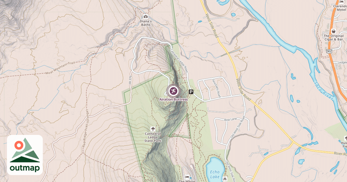 Map of Airation Buttress