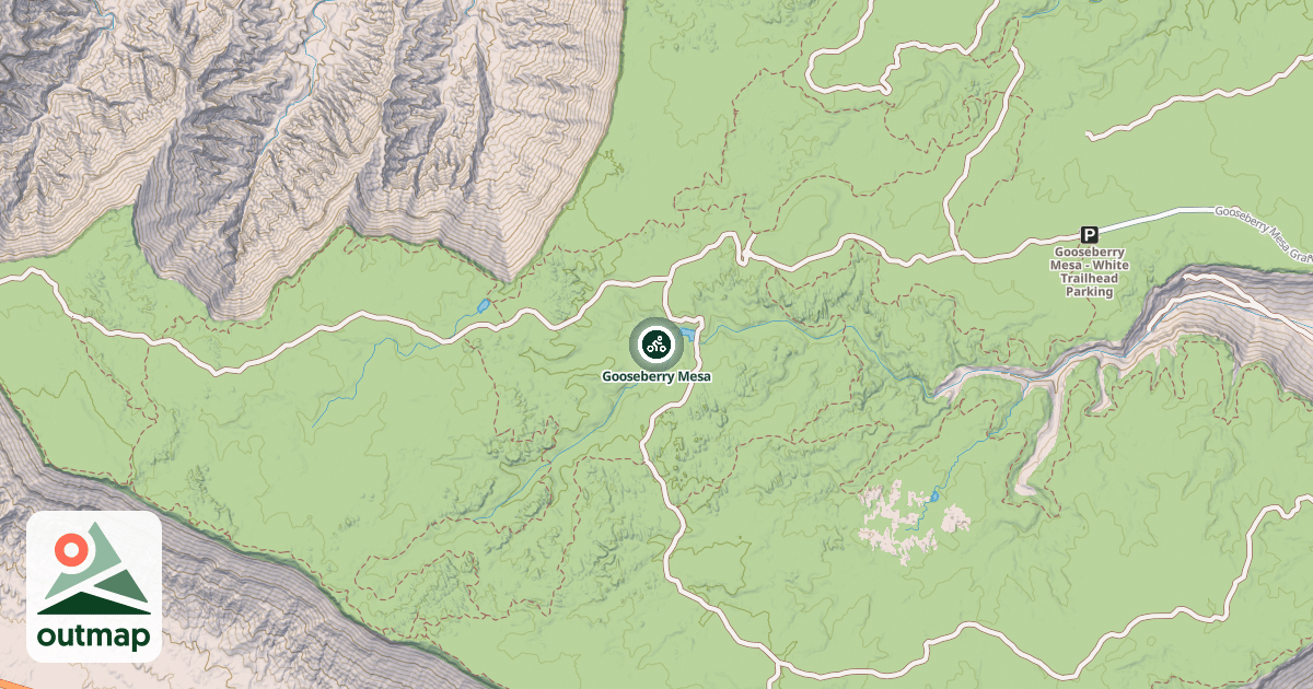Map of Gooseberry Mesa