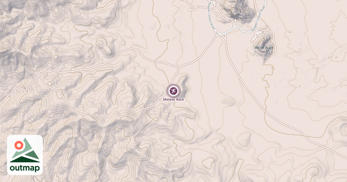 Map of Meteor Rock
