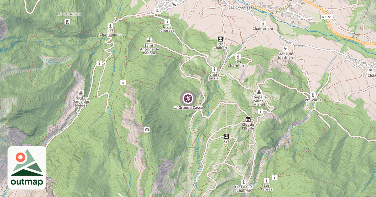 Map of La Grande Casse