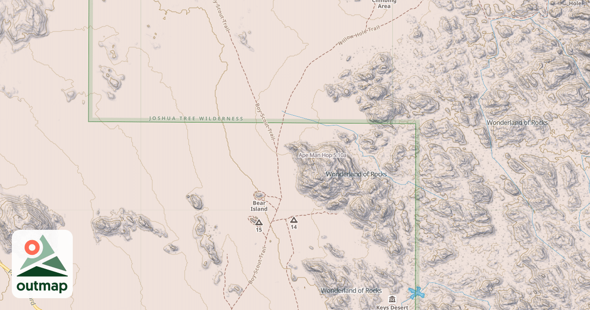 Map of Ape Man Hop