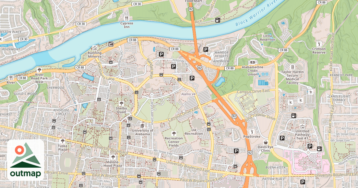 Map of Alamo