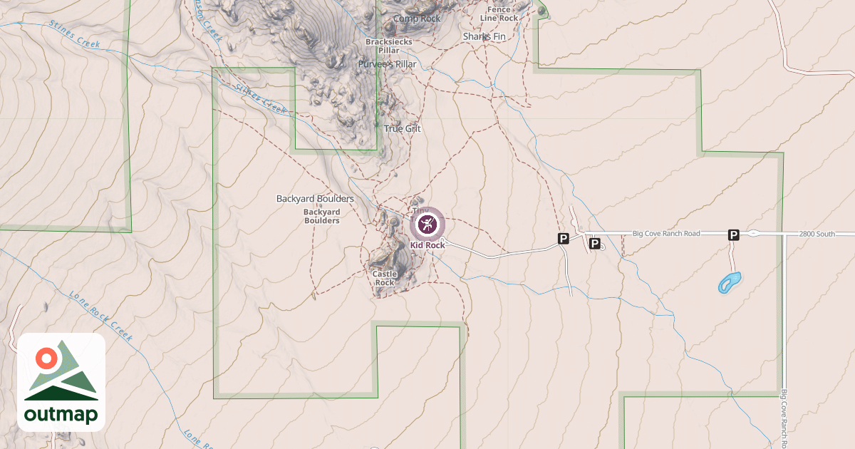 Map of Kid Rock