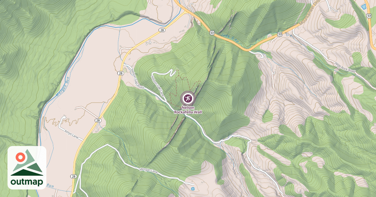 Map of Nelson Rockafella Wall