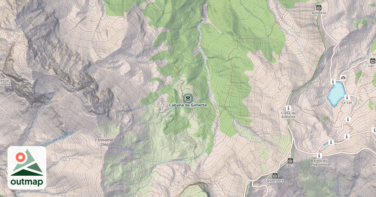 Map of Cabana de Gimette