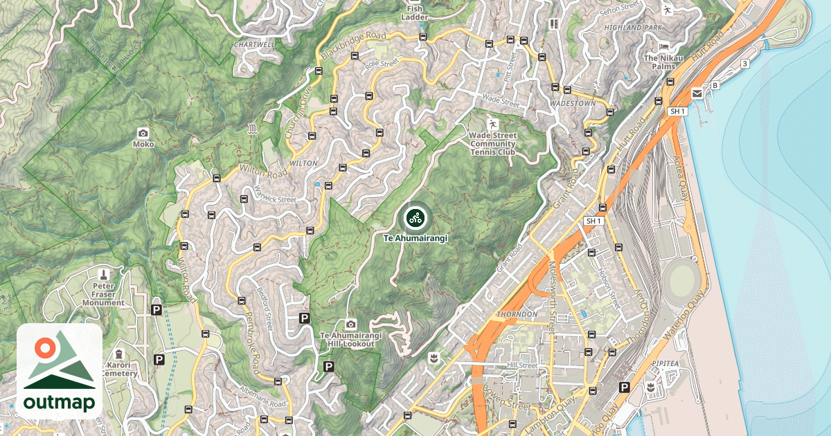 Map of Te Ahumairangi