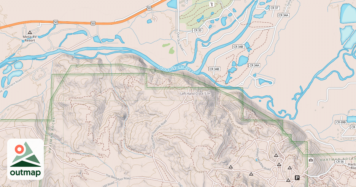 Map of Left Hand Crack