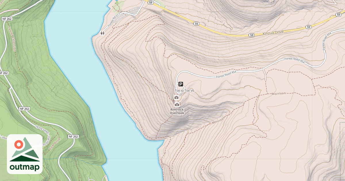 Map of Toe to Toe