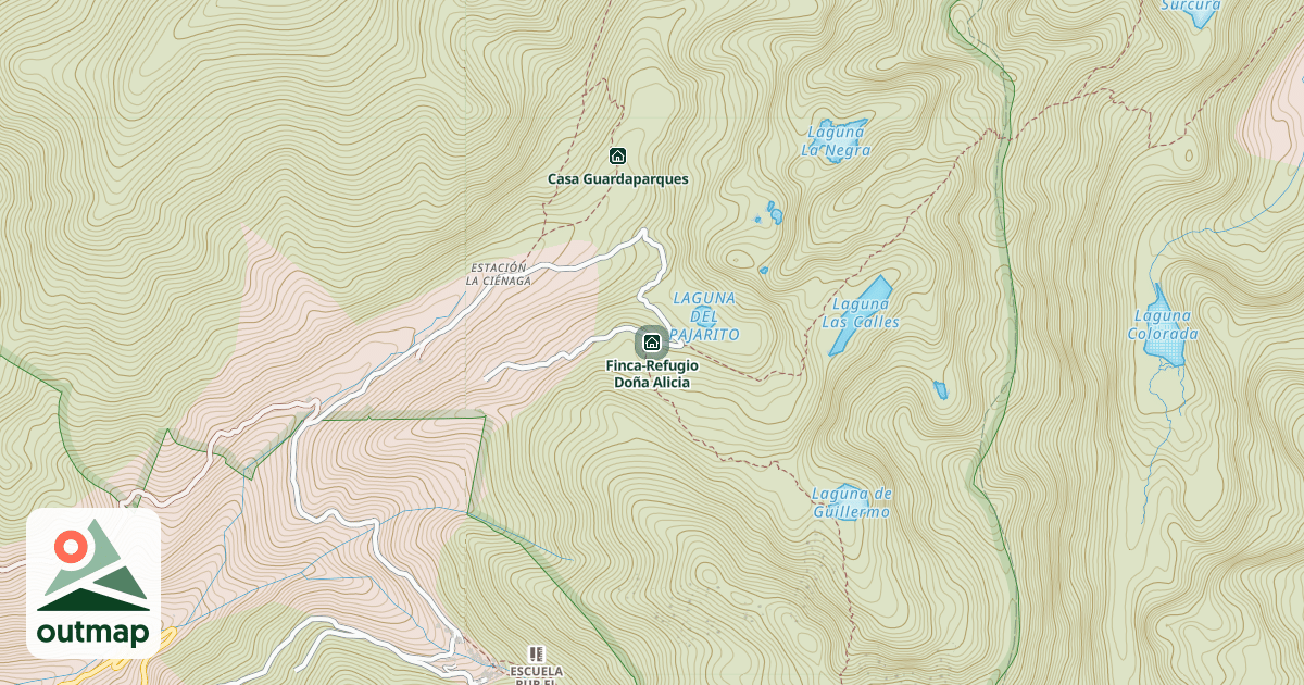 Map of Finca-Refugio Doña Alicia