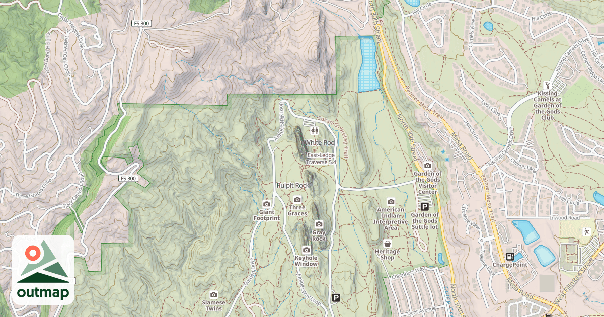 Map of East-Ledge Traverse