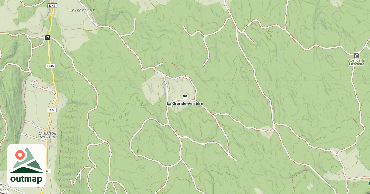 Map of La Grande-Verrière