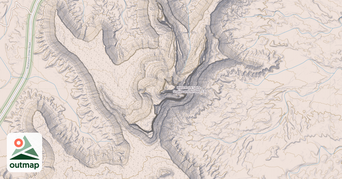 Map of West Point Spire - Snakes and Arrows.