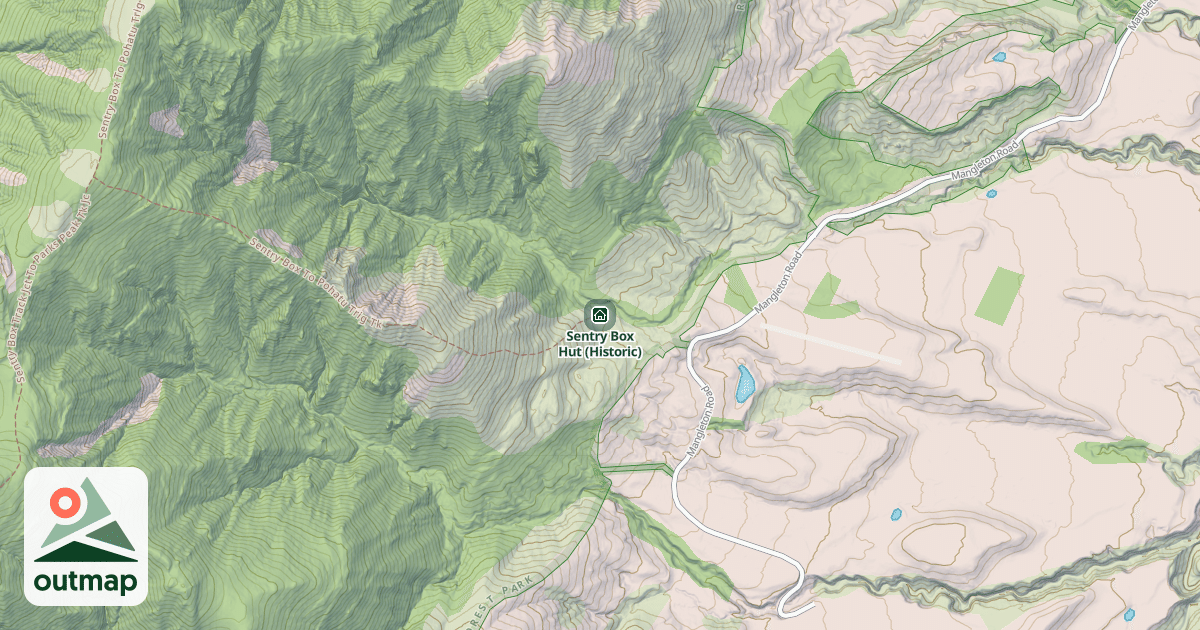 Map of Sentry Box Hut (Historic)