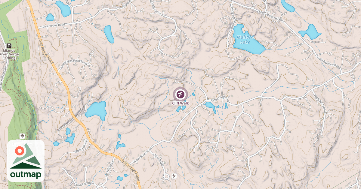 Map of Cliff Walk