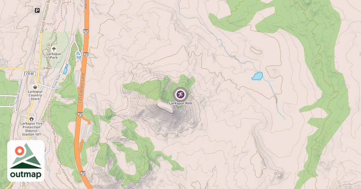 Map of Larkspur Rim