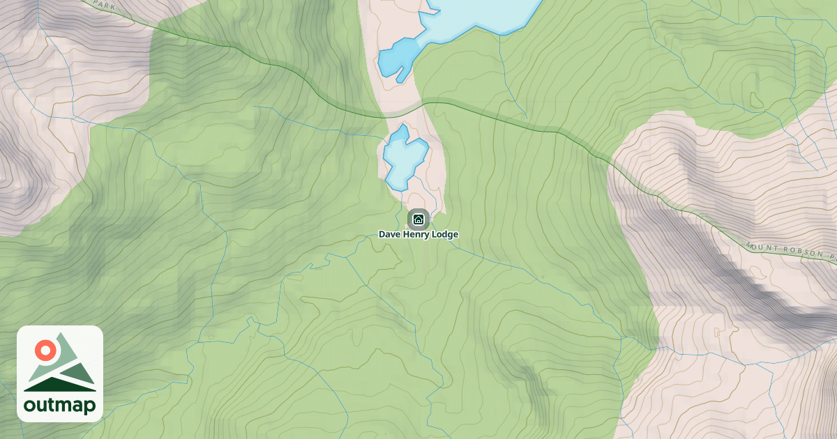 Map of Dave Henry Lodge