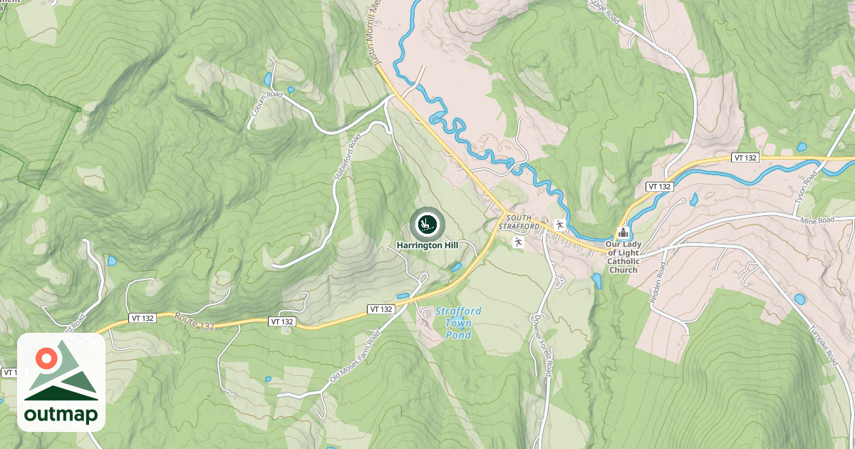 Map of Harrington Hill