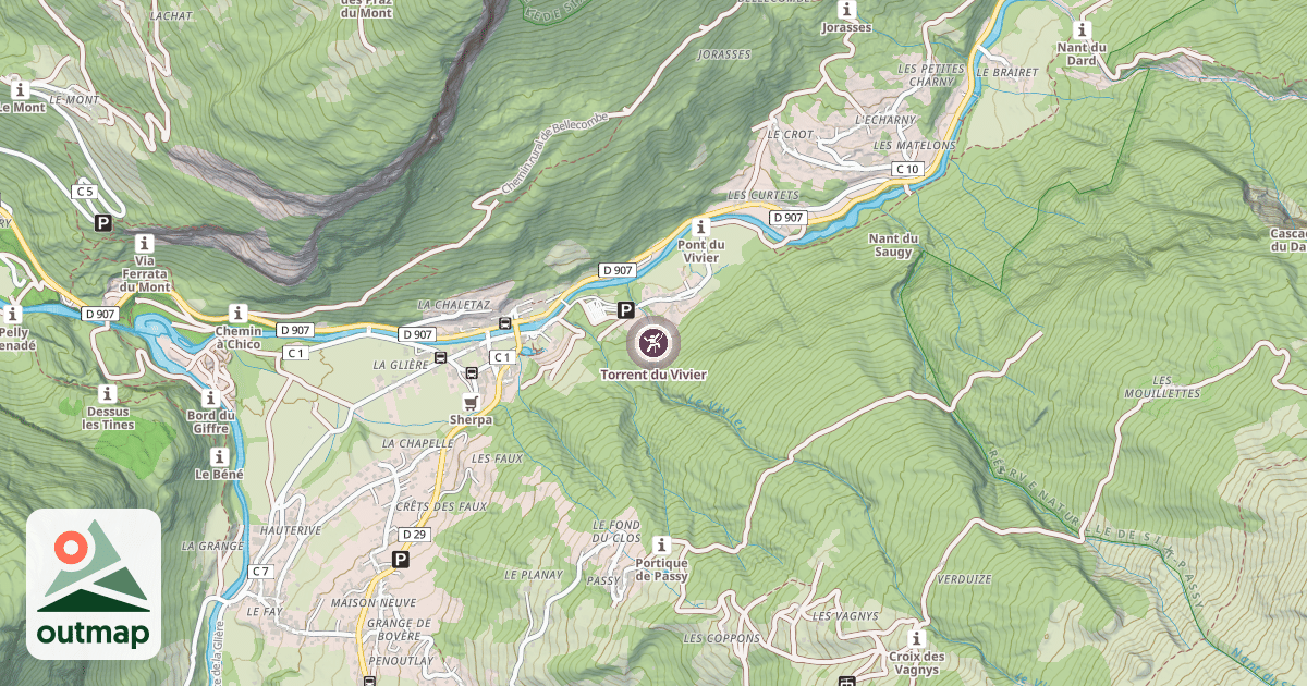 Map of Torrent du Vivier