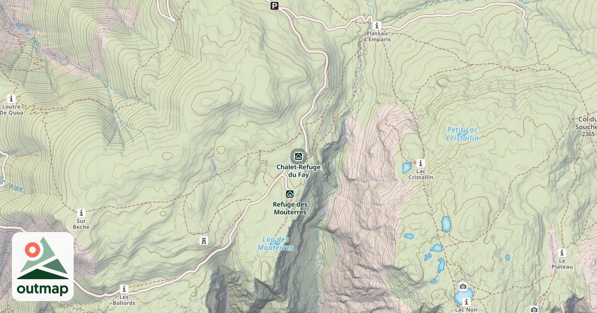 Map of Chalet-Refuge du Fay