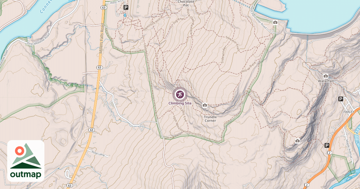 Map of Climbing Site