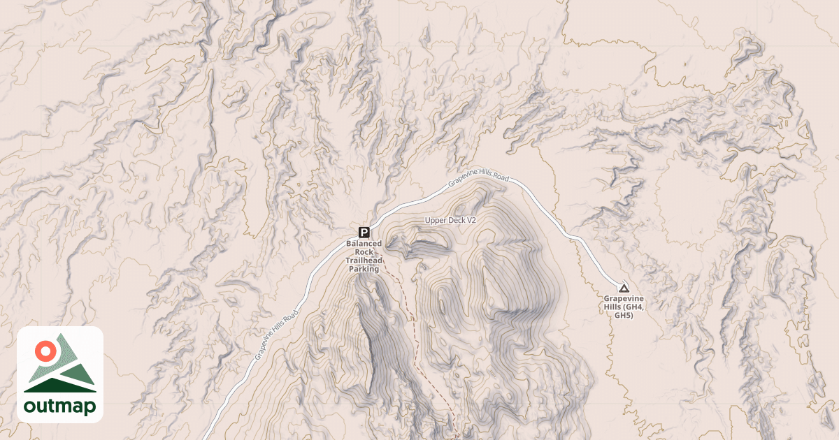 Map of Upper Deck