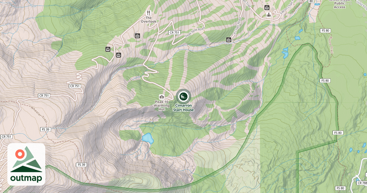 Map of Cimarron Start House