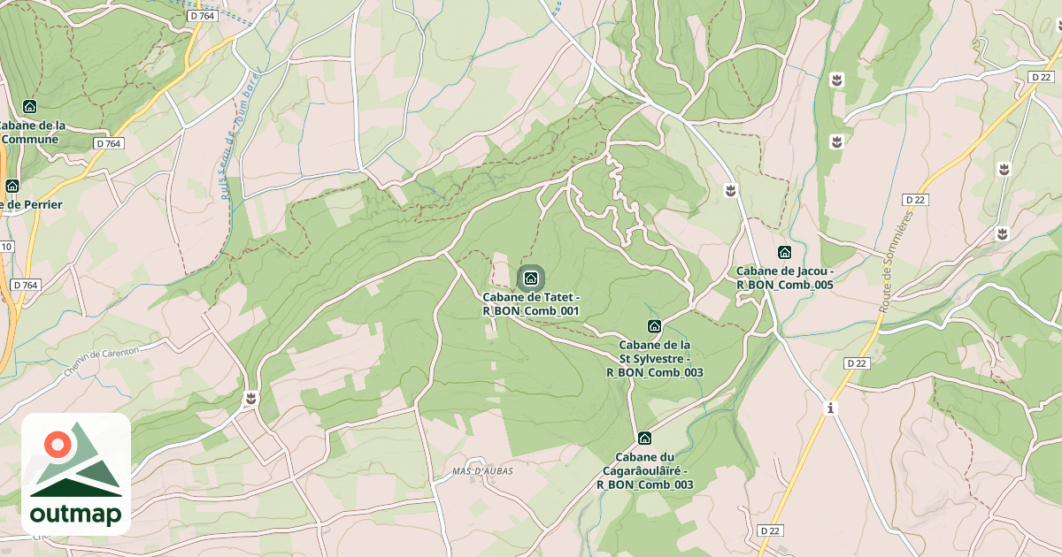 Map of Cabane de Tatet - R_BON_Comb_001