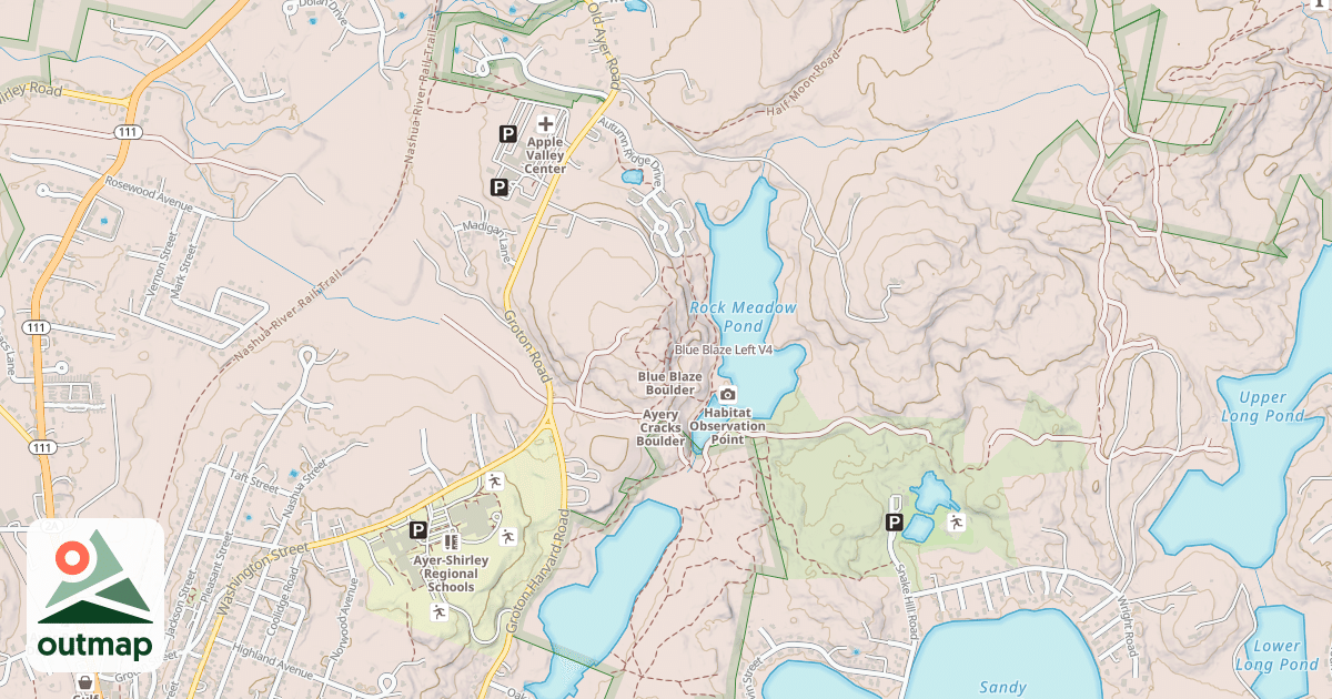 Map of Blue Blaze Left