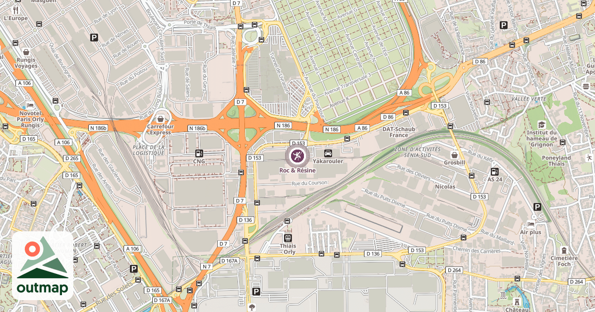 Map of Roc & Résine