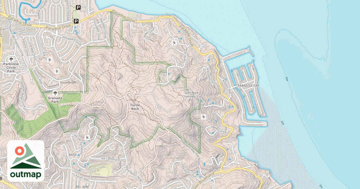 Map of Split Rock Chimney